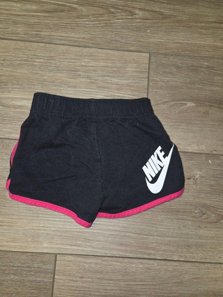Nike Black Shorts with Pink Trim