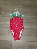 Red Polka Dot Baby Swimsuit