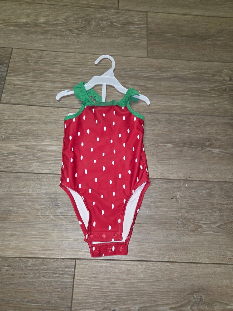 Red Polka Dot Baby Swimsuit
