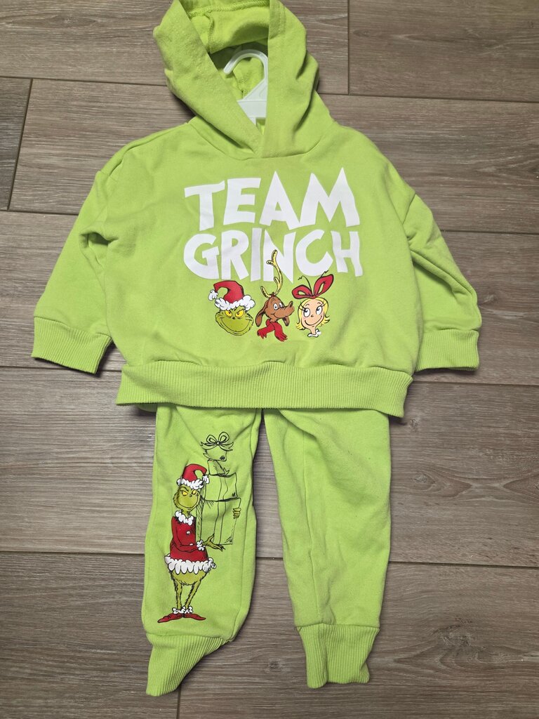 Team Grinch Green Hoodie and Pants Set