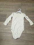Cream Polka Dot Long Sleeve Bodysuit
