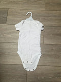 Baby White Short Sleeve Bodysuit