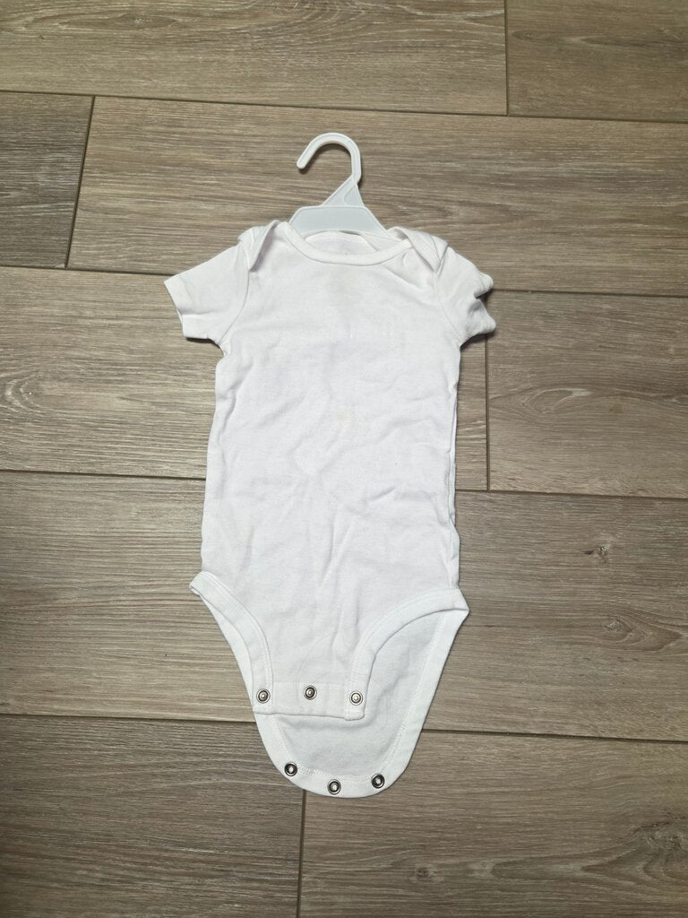 Baby White Short Sleeve Bodysuit