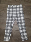 Black and White Plaid Leggings