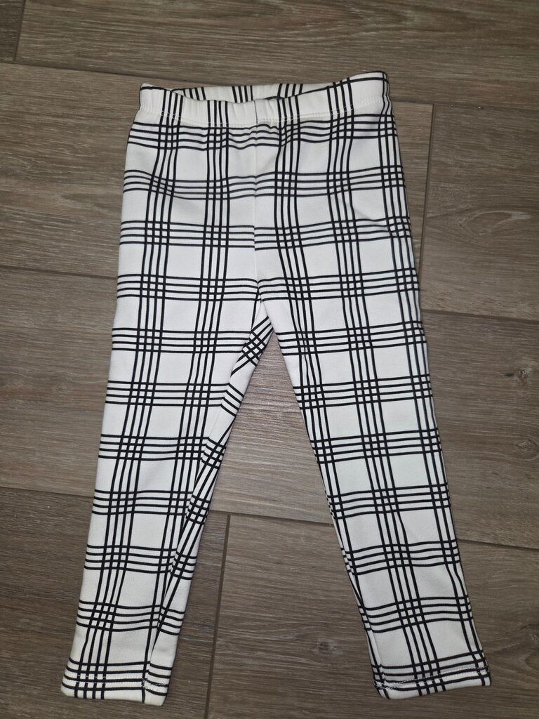 Black and White Plaid Leggings