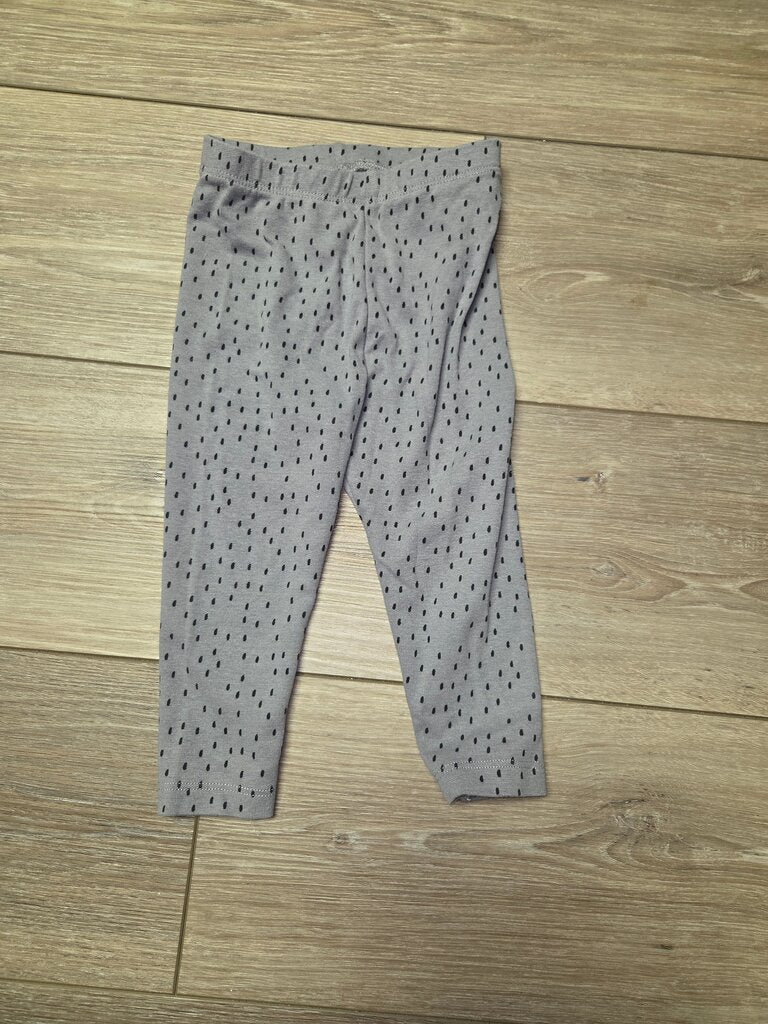 Gray Polka Dot Leggings
