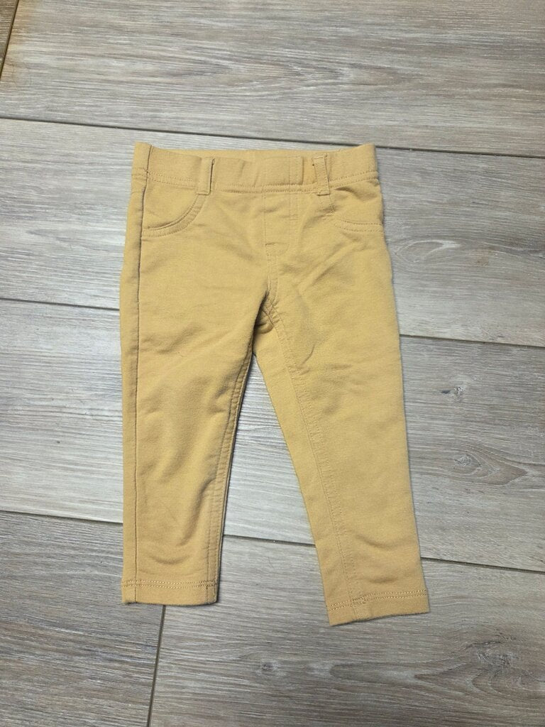 Toddler Girl's Mustard Pants
