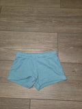 Blue Waffle Knit Shorts