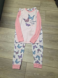 Butterfly Print Girls Pajama Set