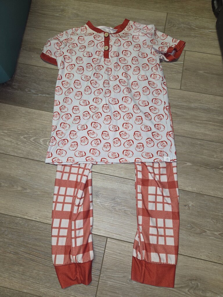 Santa Claus Print Pajama Set