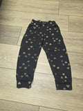 Black Heart Print Pants