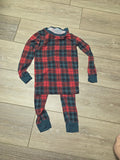 Red and Black Plaid Pajama Set