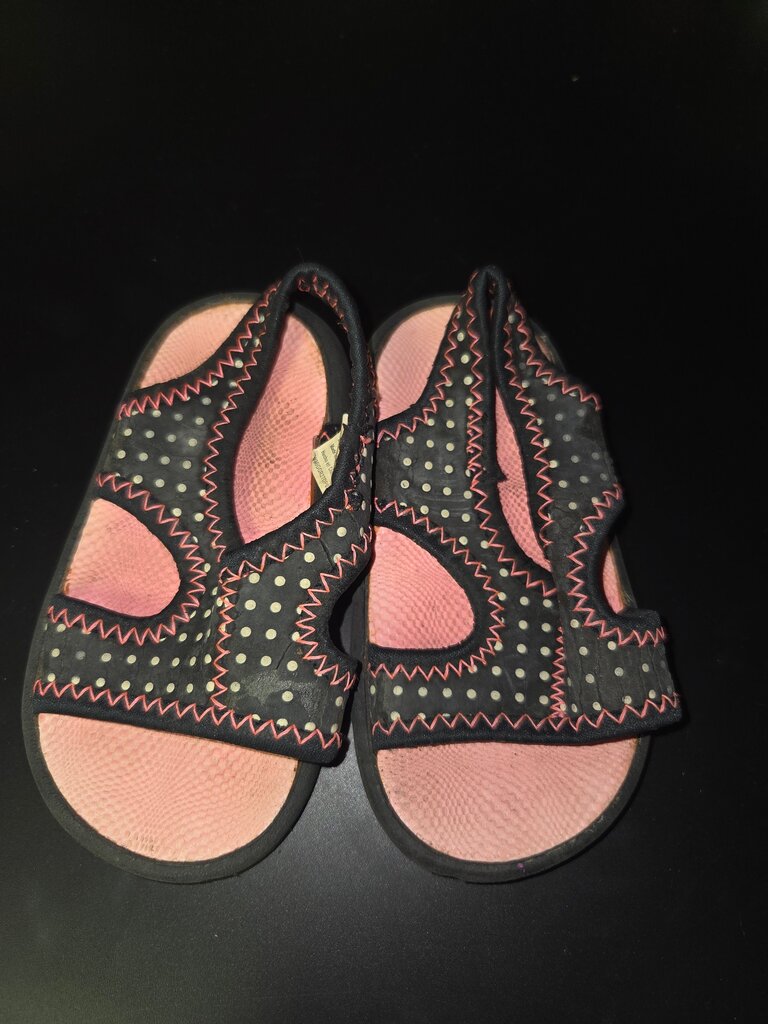Pink and Black Sandals for Children