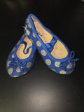 Blue Polka Dot Ballet Flats