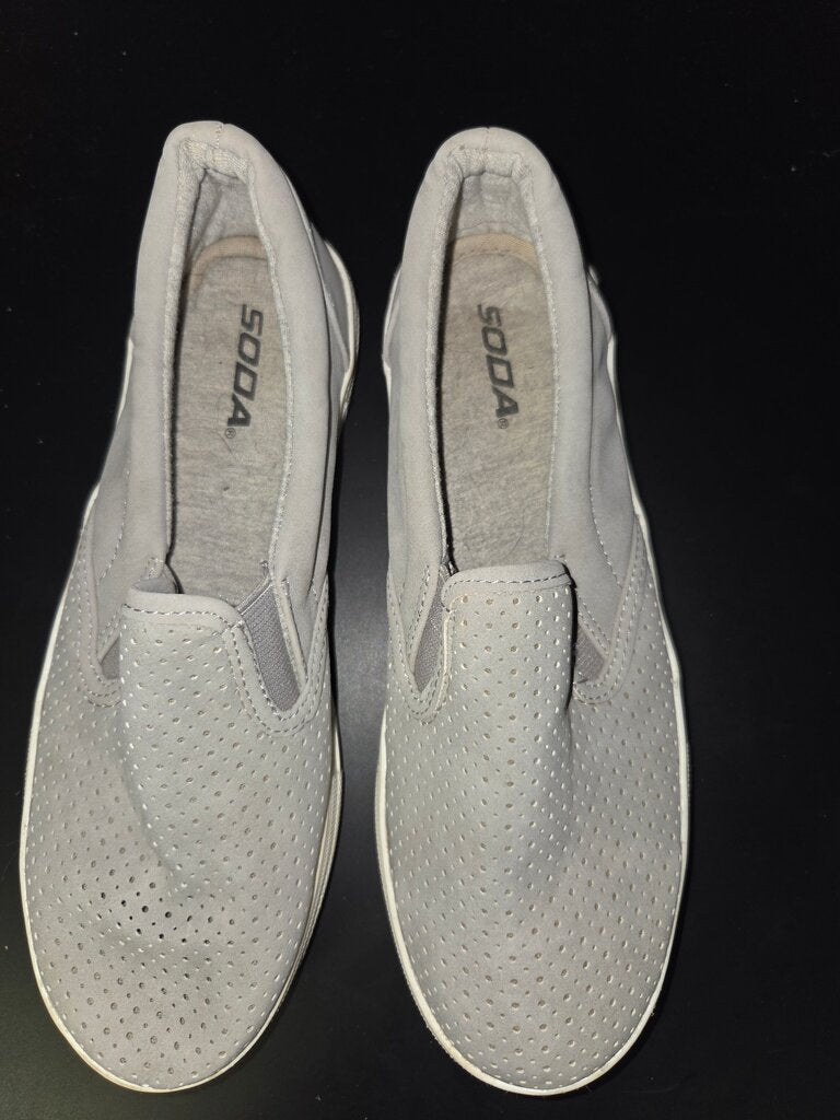 Soda Grey Slip-On Sneakers