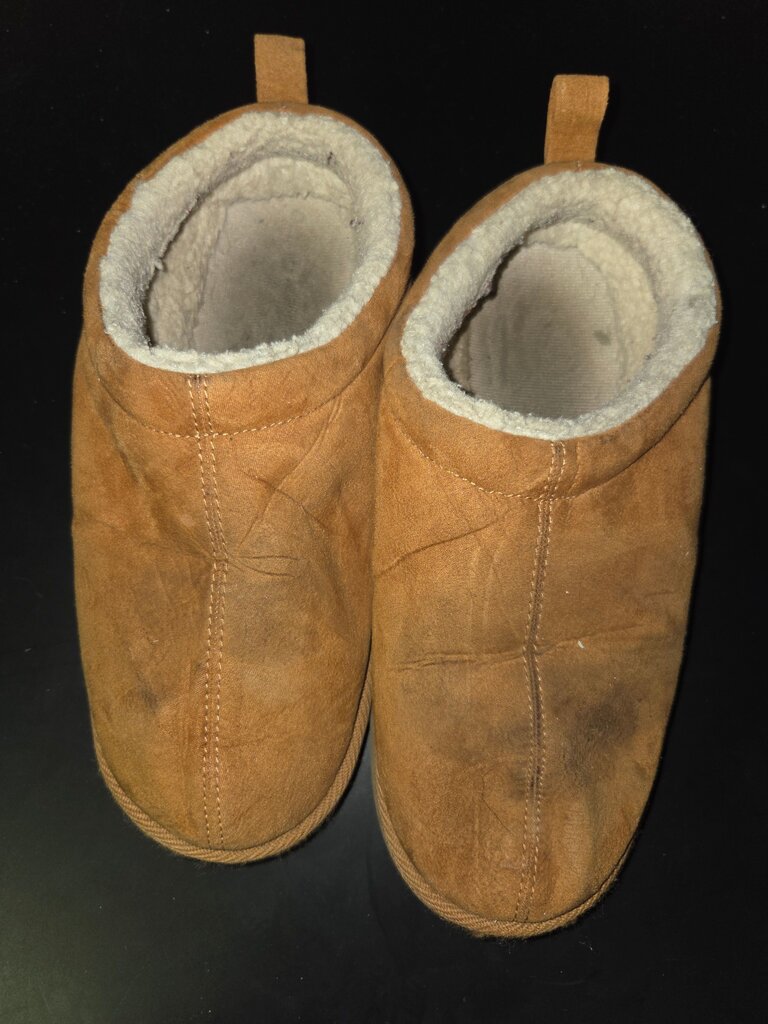 Brown Suede Slippers