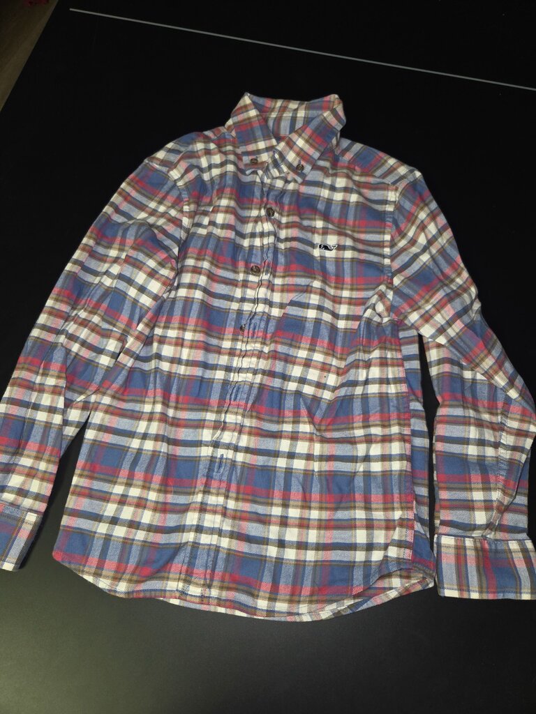 Plaid Long Sleeve Button-Up Shirt