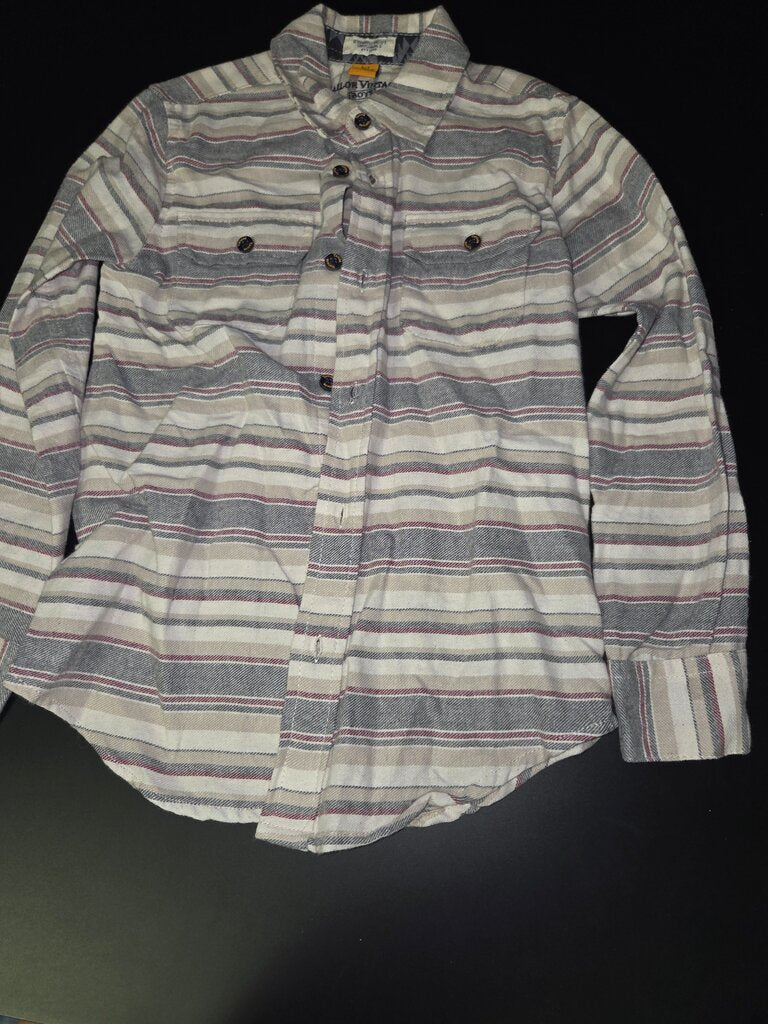 Boy's Striped Button-Up Shirt