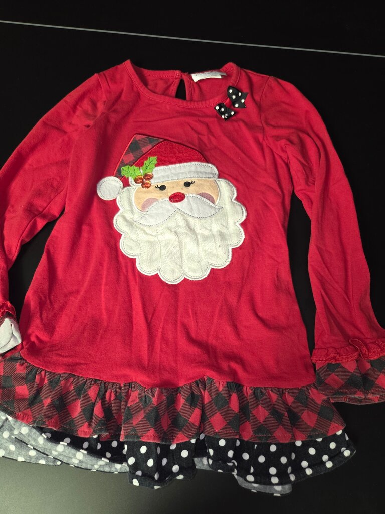 Santa Claus Christmas Tunic for Girls