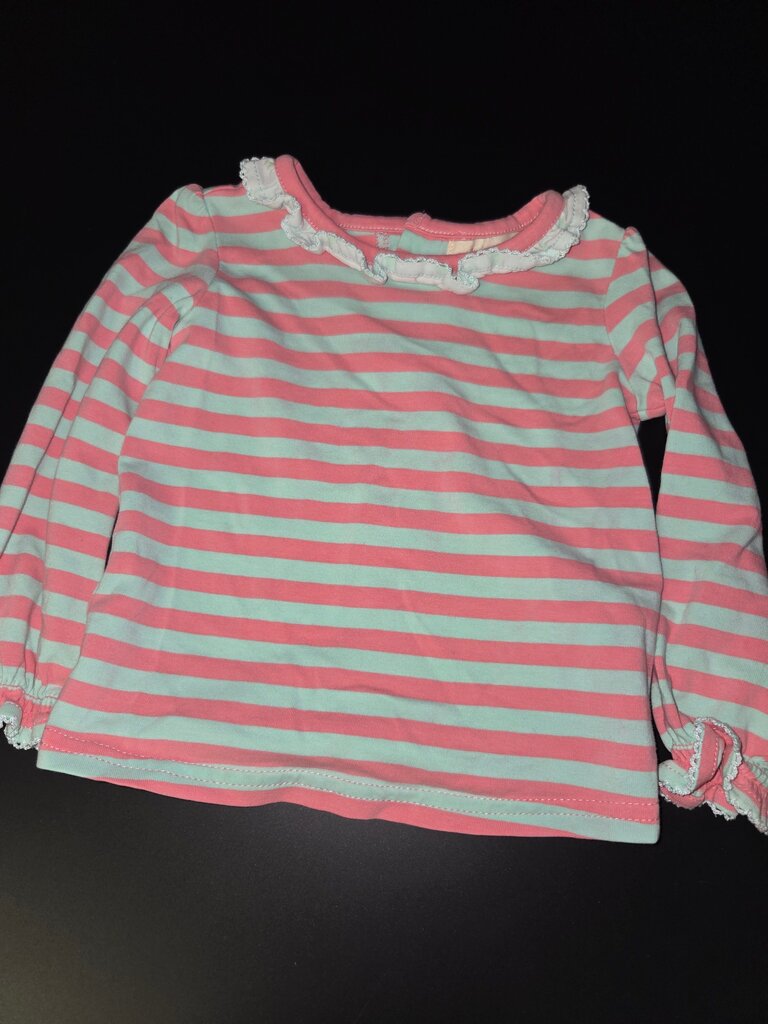 Girls' Long Sleeve Striped Top