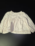 Girls Cream Long Sleeve Blouse