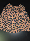Brown Heart Print Dress