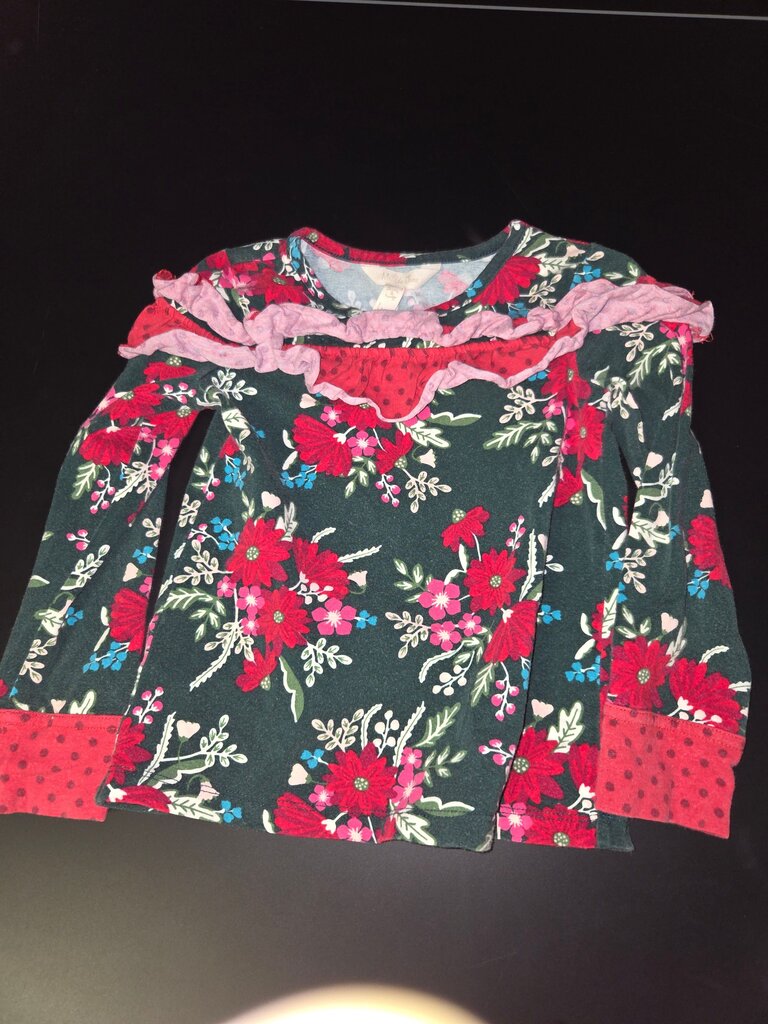 Girls Floral Long Sleeve Shirt
