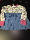 Girls Multi-Color Long Sleeve Dress