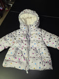 Girls' Polka Dot Puffer Jacket