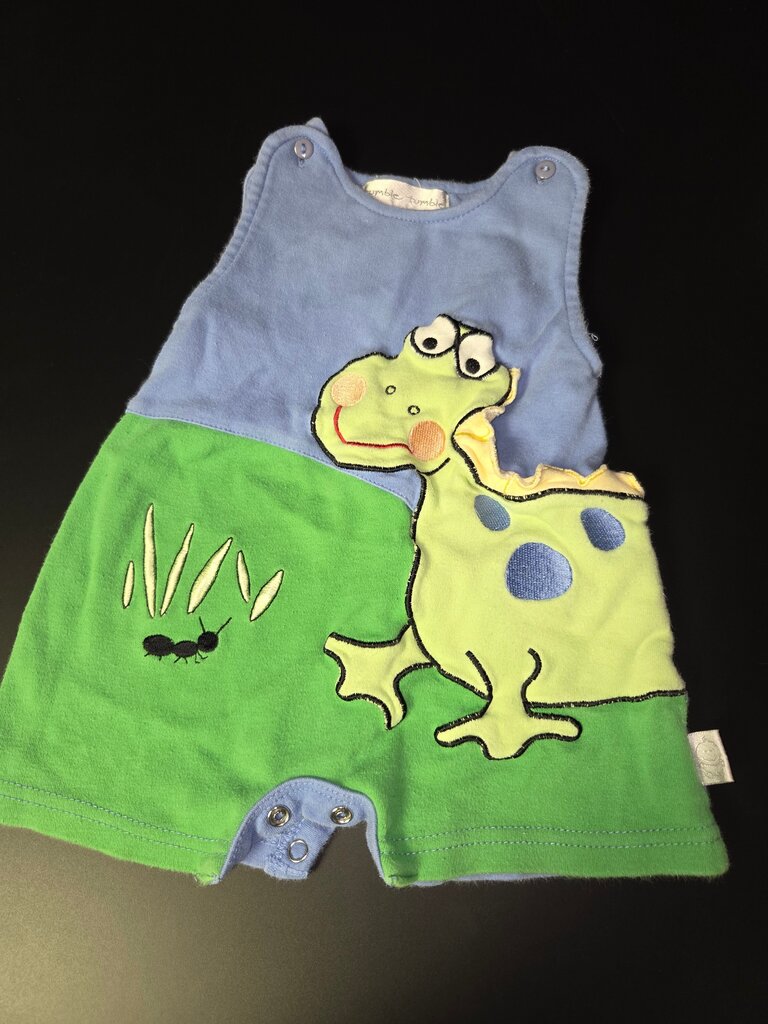 Tumble Tots Colorful Frog Baby Romper