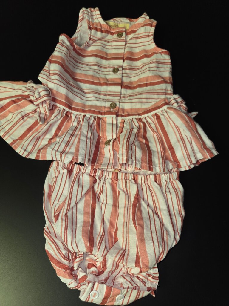 Girls' Striped Two-Piece Outfit