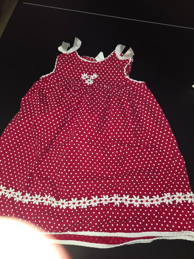 Red Polka Dot Dress with Ribbons