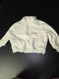 Champion White Half-Zip Sweatshirt