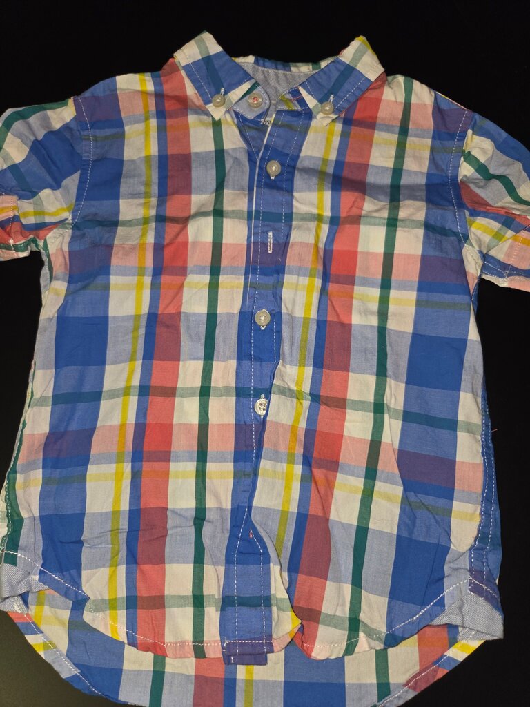 Multicolored Checkered Short-Sleeve Shirt