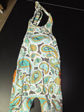 Paisley Pattern Halter Dress