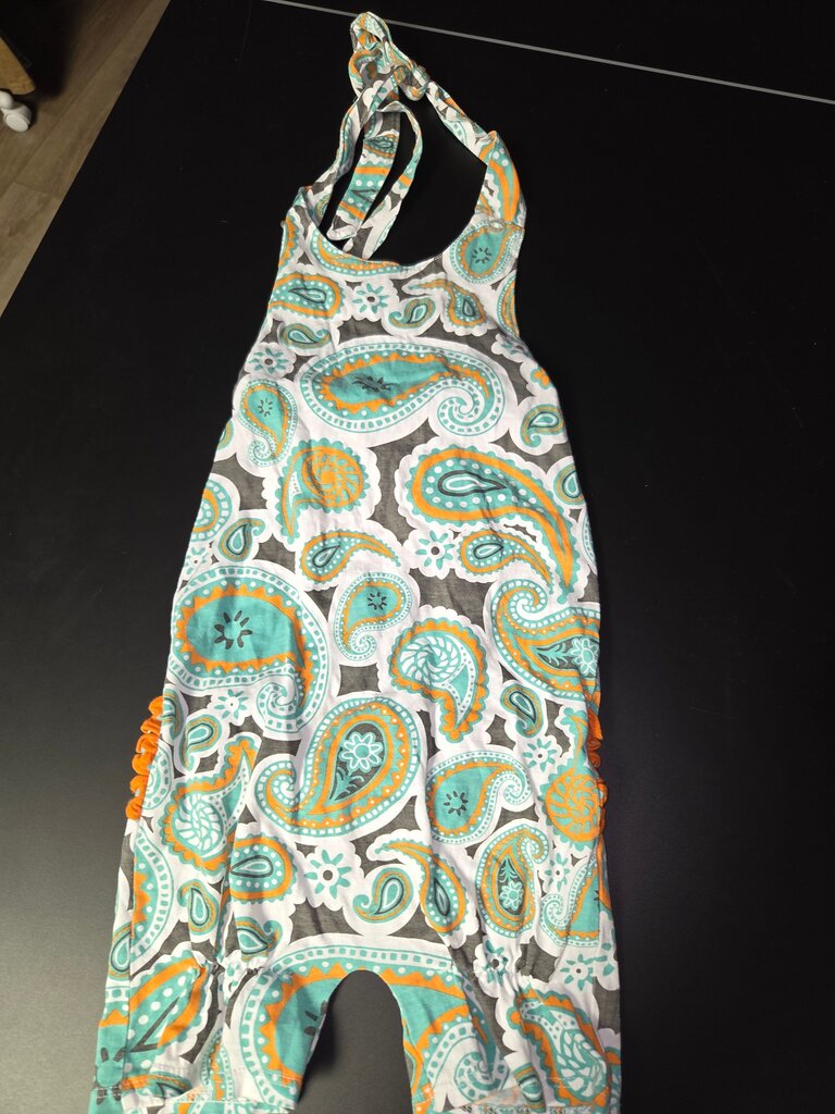 Paisley Pattern Halter Dress
