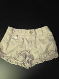 Girls' Beige Ruffle Shorts