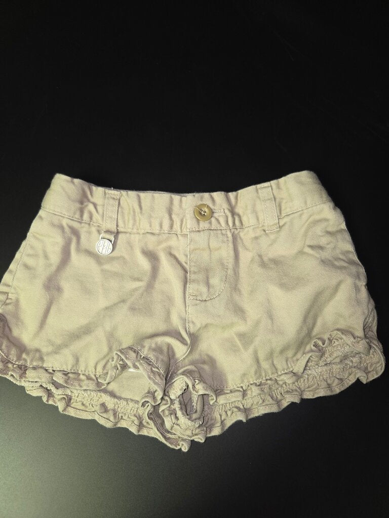 Girls' Beige Ruffle Shorts