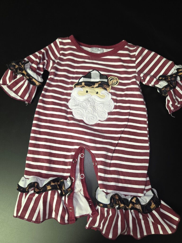 Striped Santa Onesie