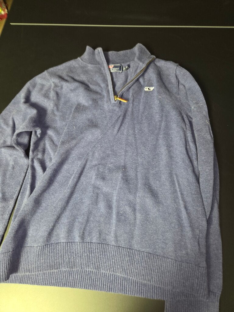 Navy Blue Quarter-Zip Sweater