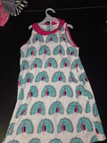 Peacock Pattern Dress for Girls
