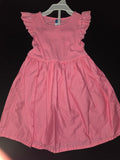 Pink Flutter Sleeve Dress