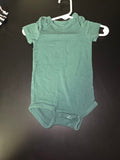 Green Short Sleeve Baby Bodysuit