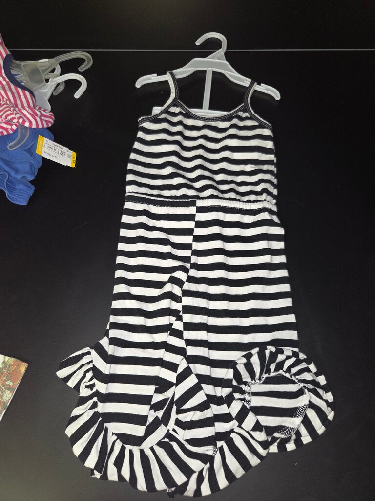 Black and White Striped Dress