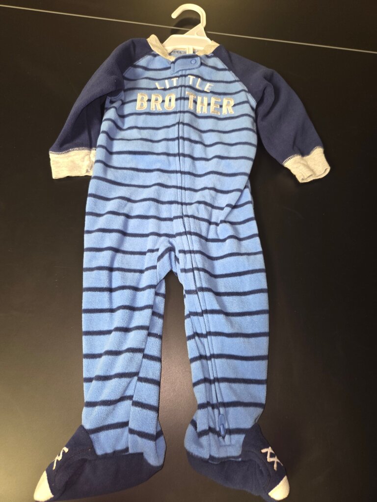 Little Brother Striped Footed Pajamas