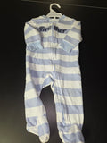 Little Brother Striped Footed Pajamas