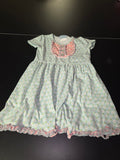 Baby Floral Dress with Ruffled Hem