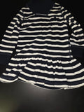 Navy and White Striped Dress