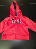 Under Armour Red Zip-Up Hoodie