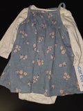 Carter's Flower Print Dress with Long Sleeve Top